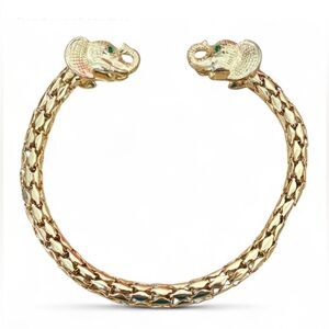 Lilly Pulitzer gold elephant bangle